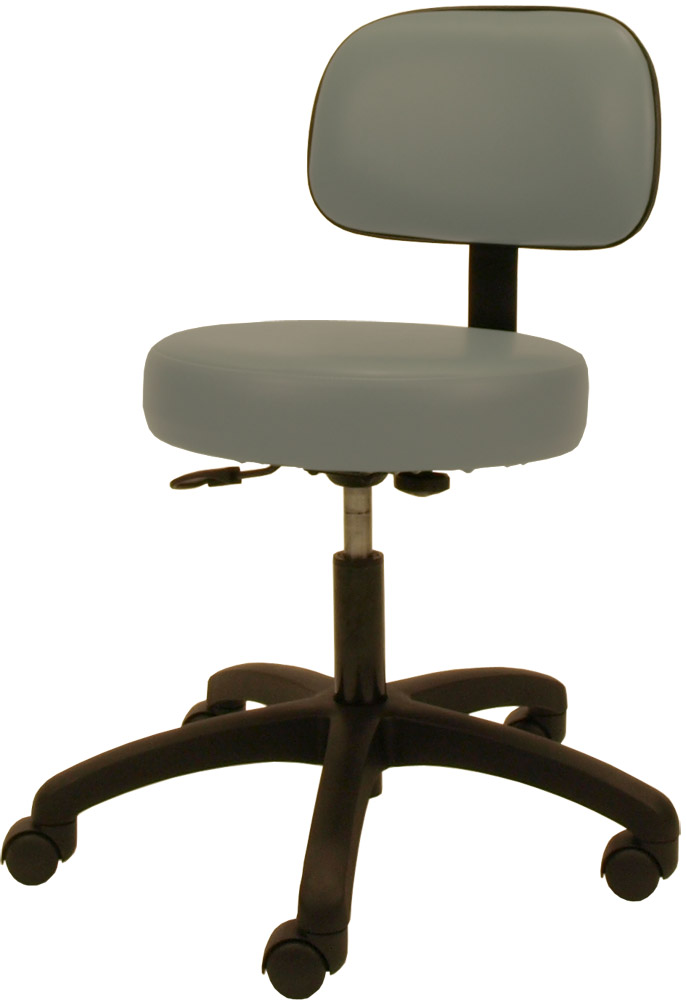 Gas Lift Stool With Back - Click Image to Close